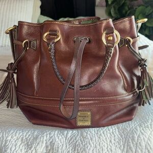 Genuine Leather Dooney & Bourke draw string bag 💼